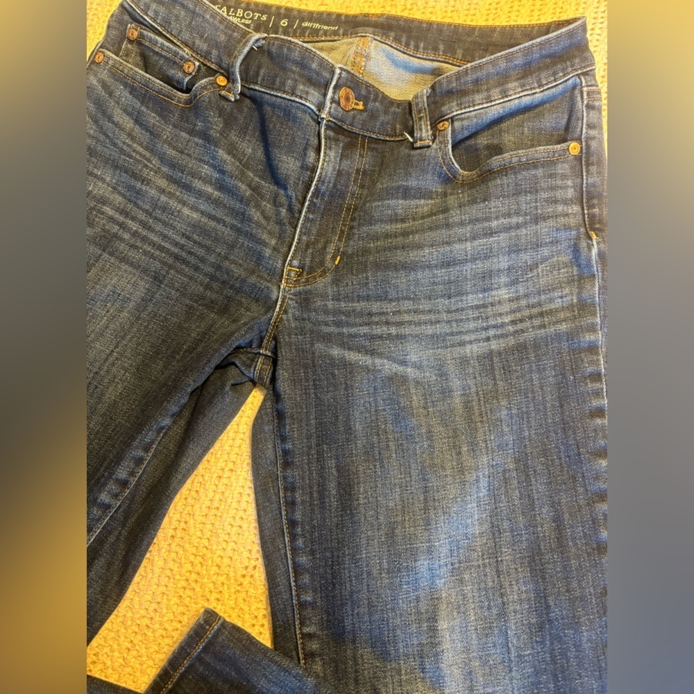 Talbots Flawless Girlfriend Jeans Straight Leg Women’s Sz 6 - Picture 3 of 7